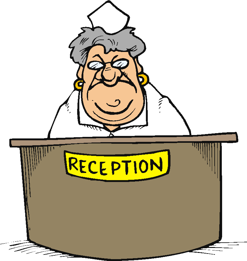 Unfriendly Receptionist …! Humorous Dispassionate