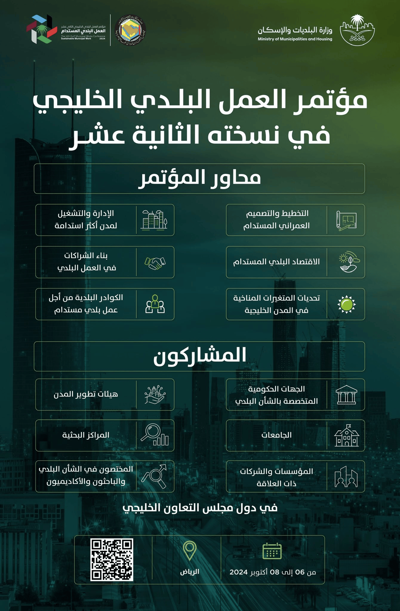 مؤتمر العمل البلدي الخليجي في نسخته الثانية عشر
