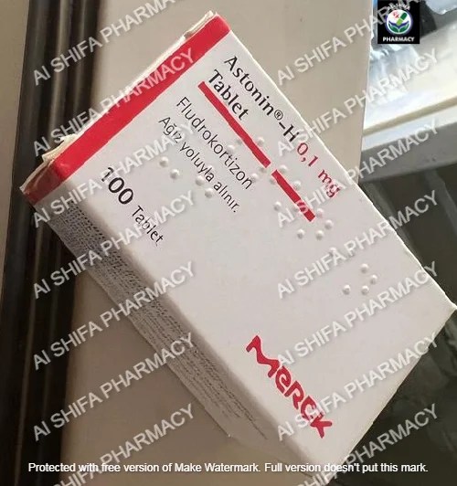 AstoninH (Fludrocortisone ) (Florinef) 0.1mg Tablets Alshifa Pharmacy