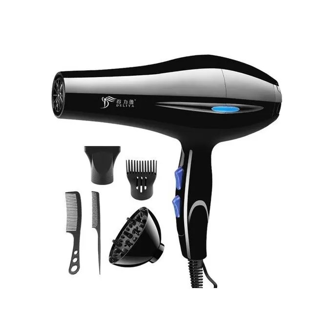 Hand Dryer Professional Hand Held Hair Dryer 2200W Black ALS Trader