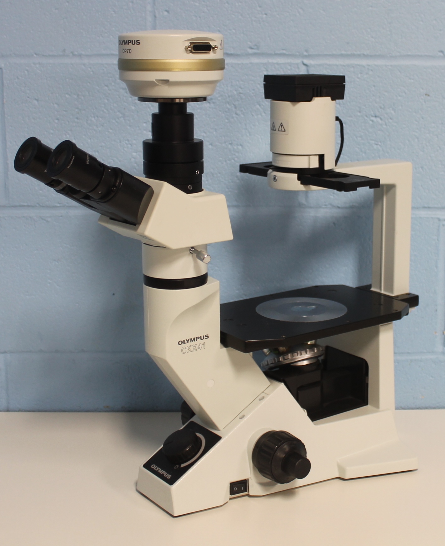 Refurbished Olympus CKX 41 Inverted Microscope Model CKX 40SF with Camera