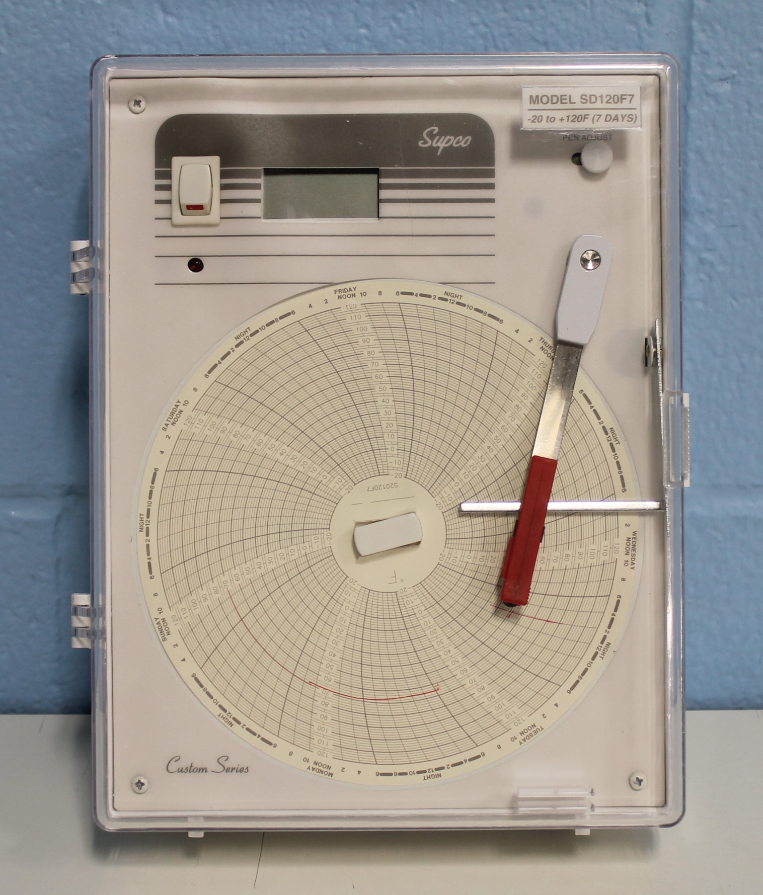 Supco SD120F7 Temperature Recorder W/ Digital Display