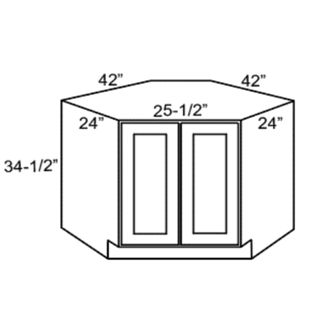 Diagonal Corner (Sink) Base Grey shaker Asheville collection ALTAIR