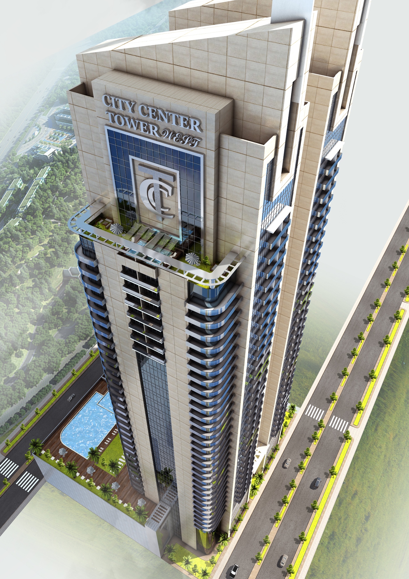 The Residential Tower City Centre East Tower AlTaitoon Contracting