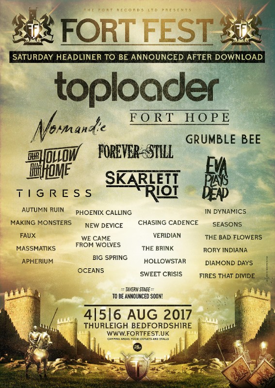 Toploader to headline Fort Fest 2017!
