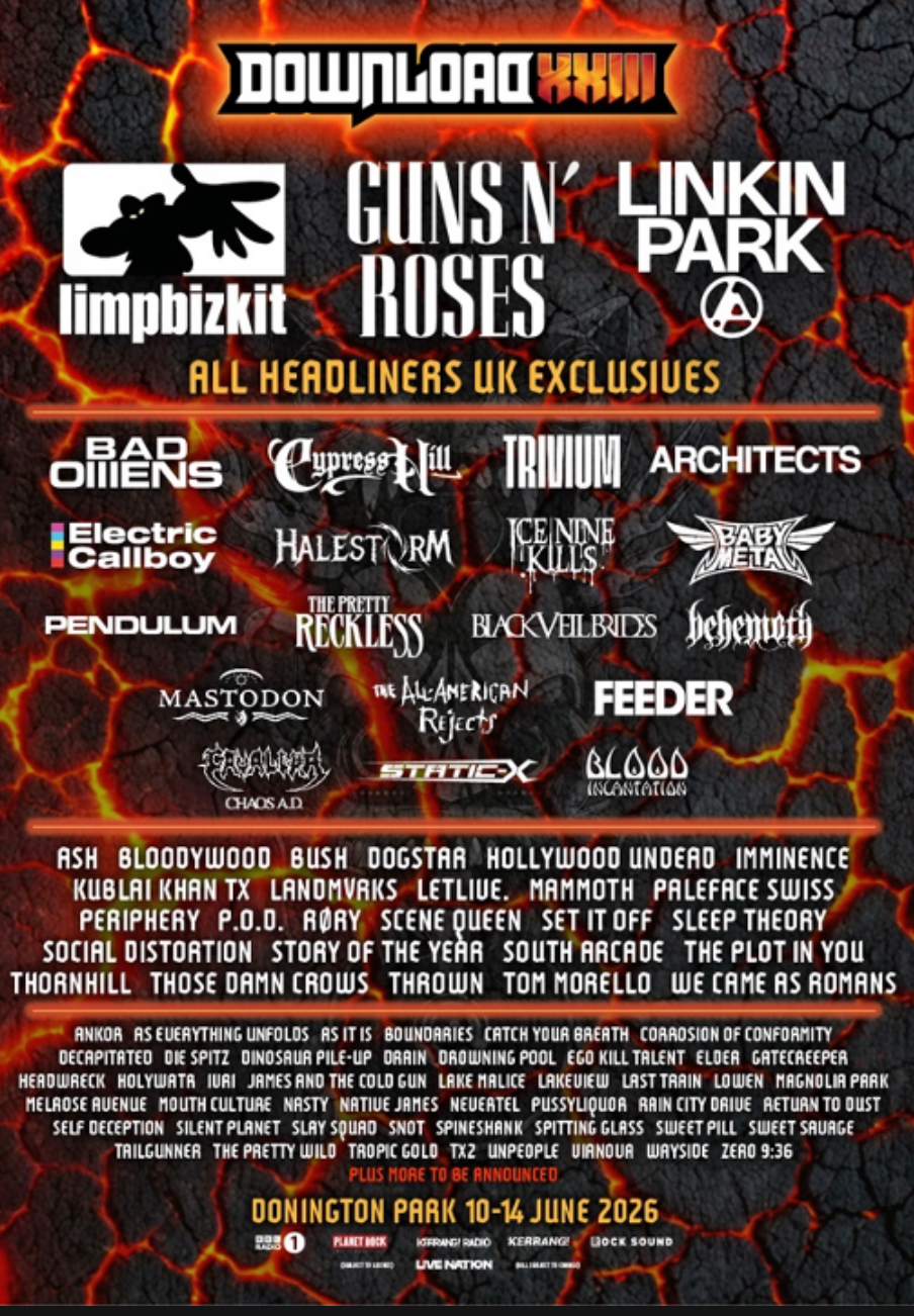 download festival 2026 lineup predictions Download Festival reveals 2026 headliners