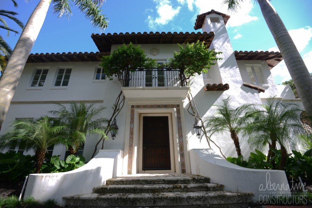 _exterior plaster pure white brickell drive private residence