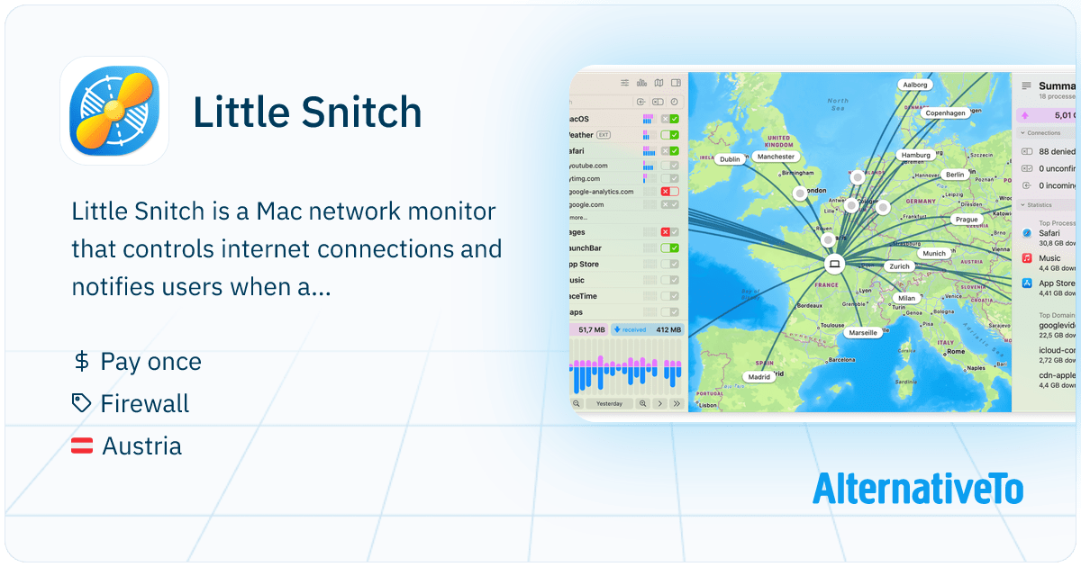 Little Snitch Firewall tool for controlling and monitoring outbound