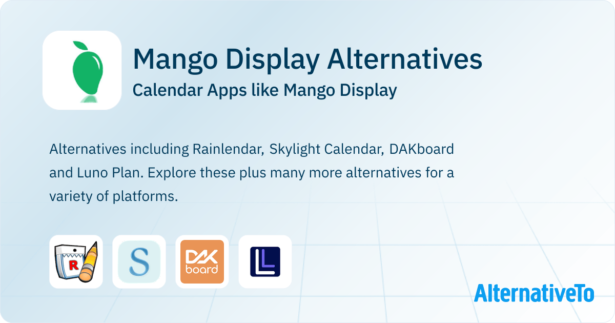 Mango Display Alternatives Top 3 Calendar &amp; Similar Apps AlternativeTo