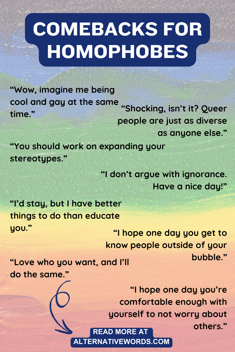 Comebacks for Homophobes 32 + Clever and Effective Replies!