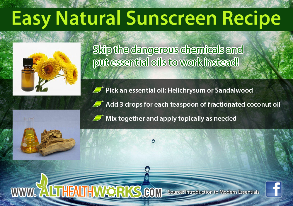 Healthy Natural Sunscreen Recipe Using Essential Oils