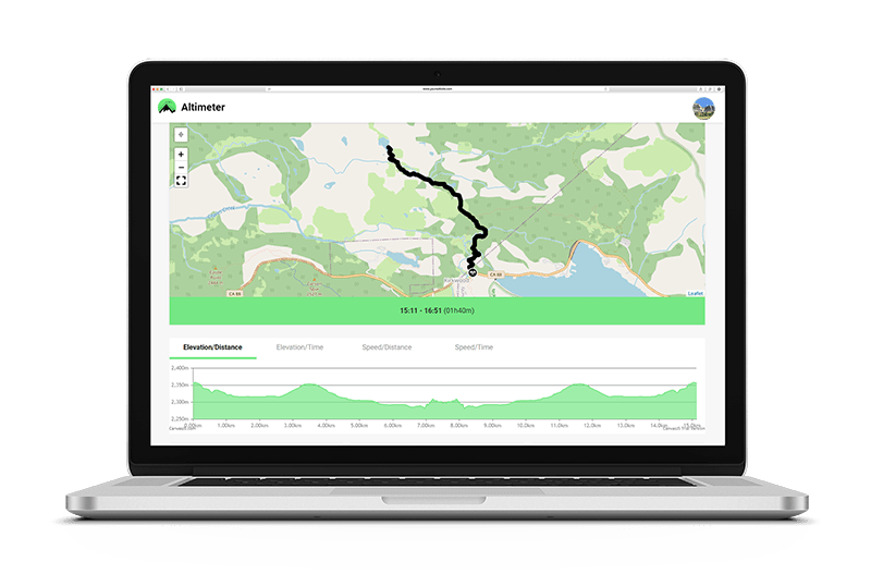 Altimeter Mountain GPS Tracker Android and iOS app.