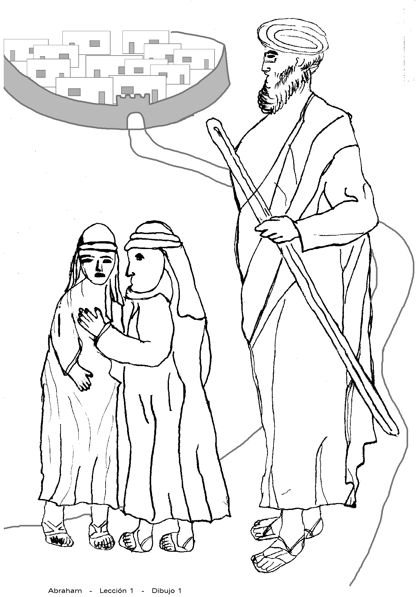 PEQUES Y PECAS... FICHAS Y DIBUJOS SOBRE ABRAHAM.