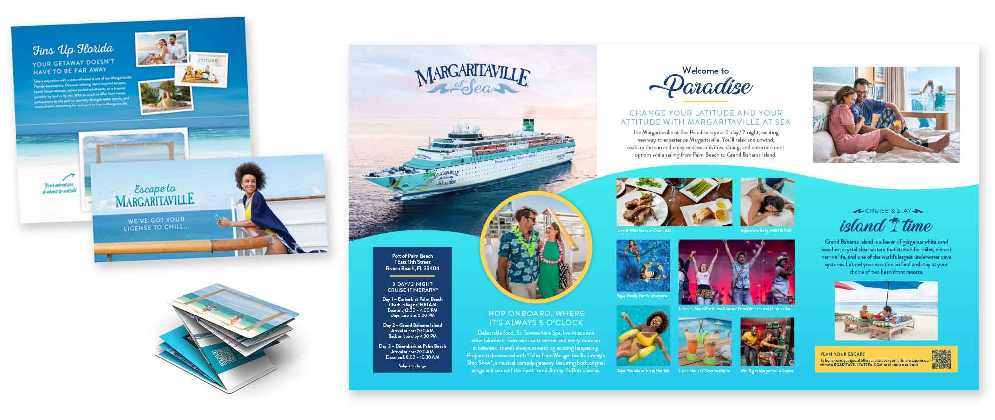 Margaritaville at Sea Branding, site Design & Marketing