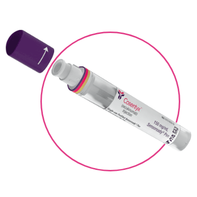 Cosentyx is given using a SensoReady pen.