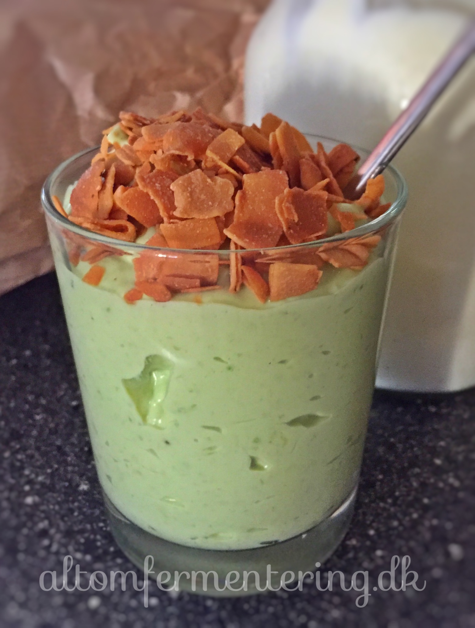 Mælke Kefir Avokado Mousse ALT OM FERMENTERING Fermentering på den