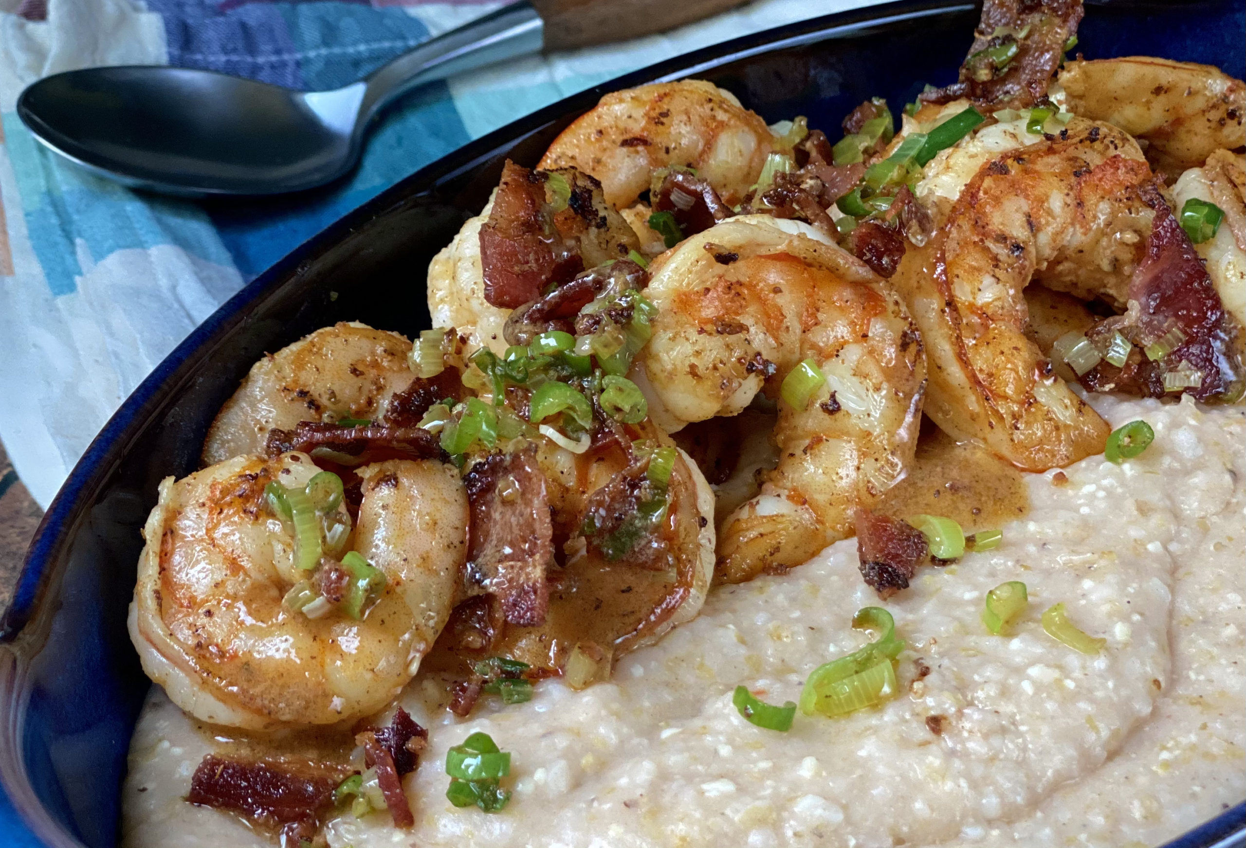CharlestonStyle Shrimp and Grits Recipe Alton Brown
