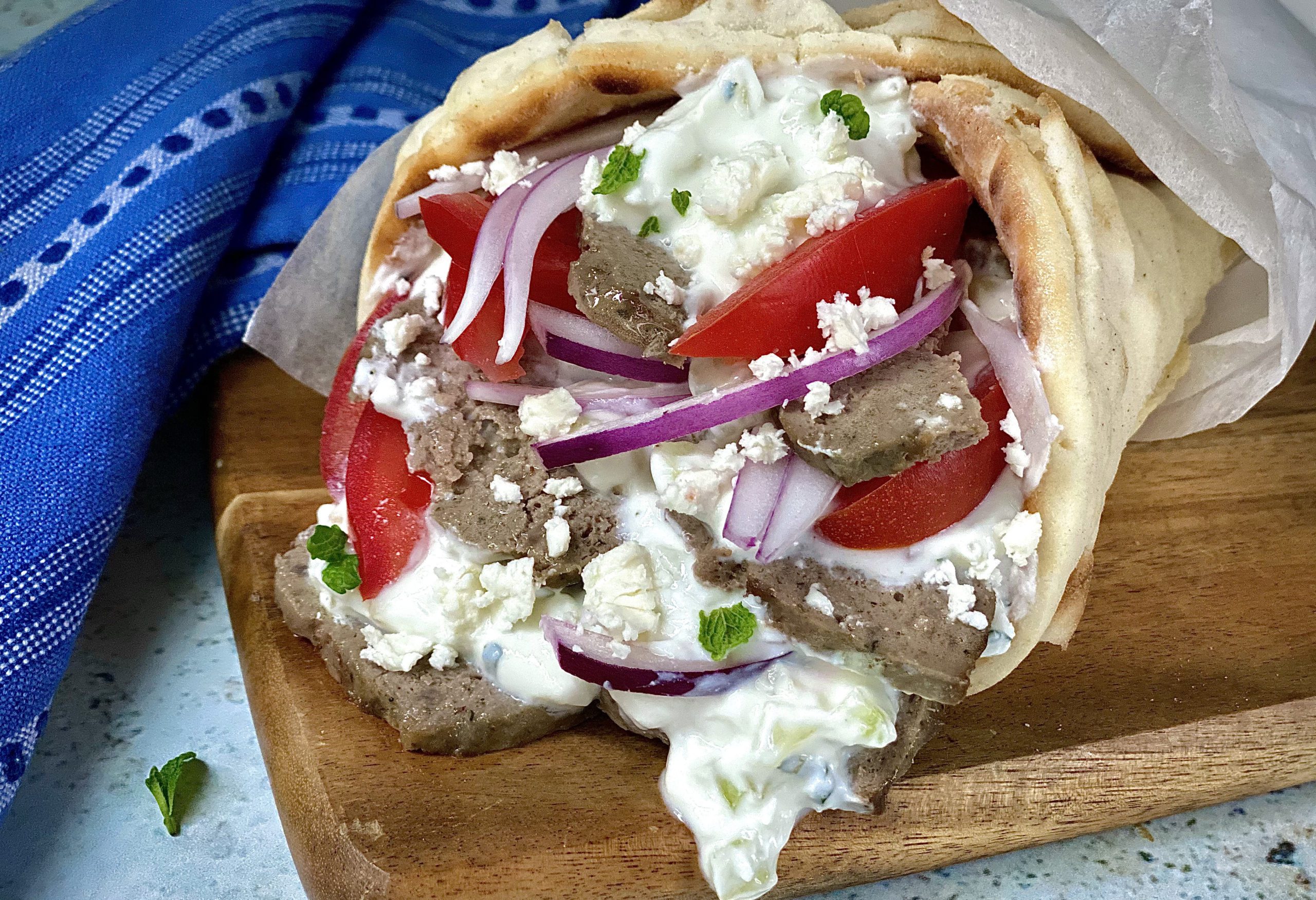 Gyro Meat with Tzatziki Sauce Alton Brown