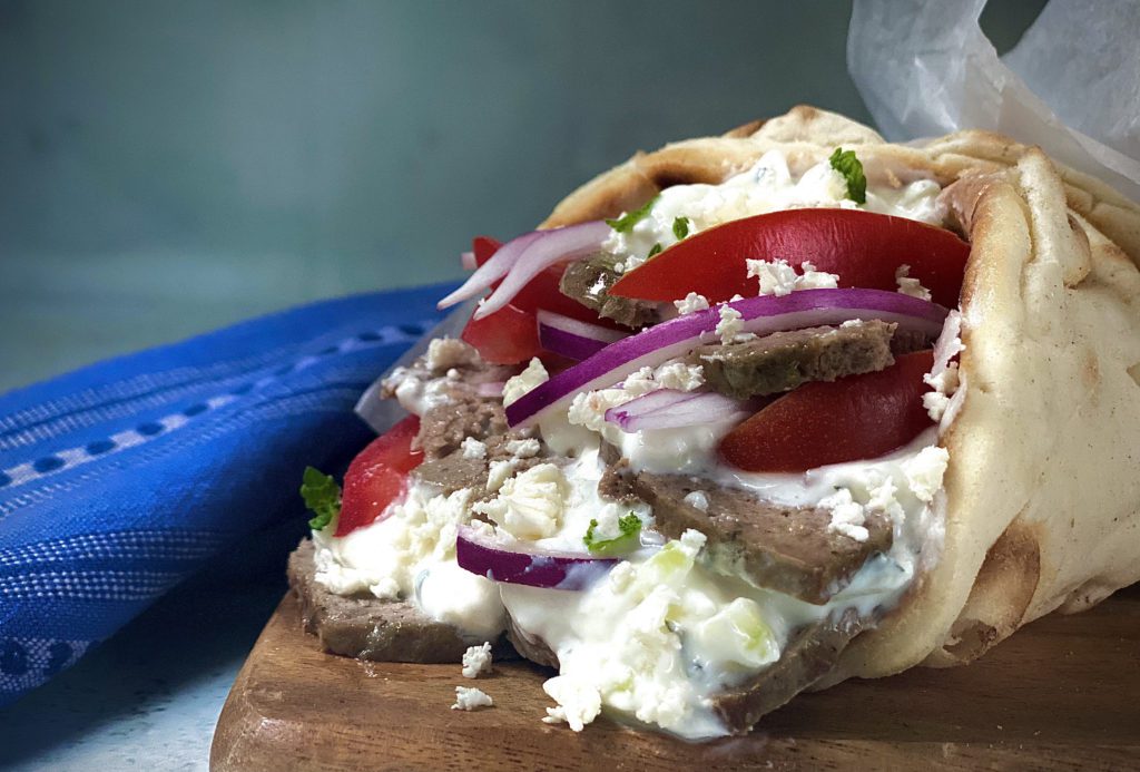 Gyro Meat with Tzatziki Sauce Alton Brown