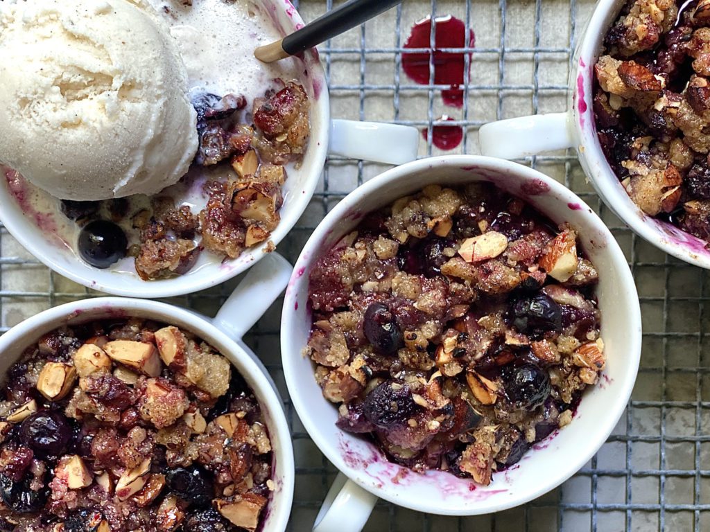 Berry Crisps with Streusel Alton Brown