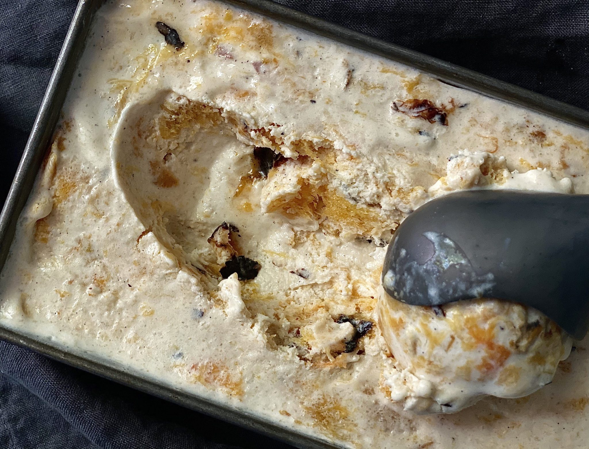 Burned Peach Ice Cream Alton Brown