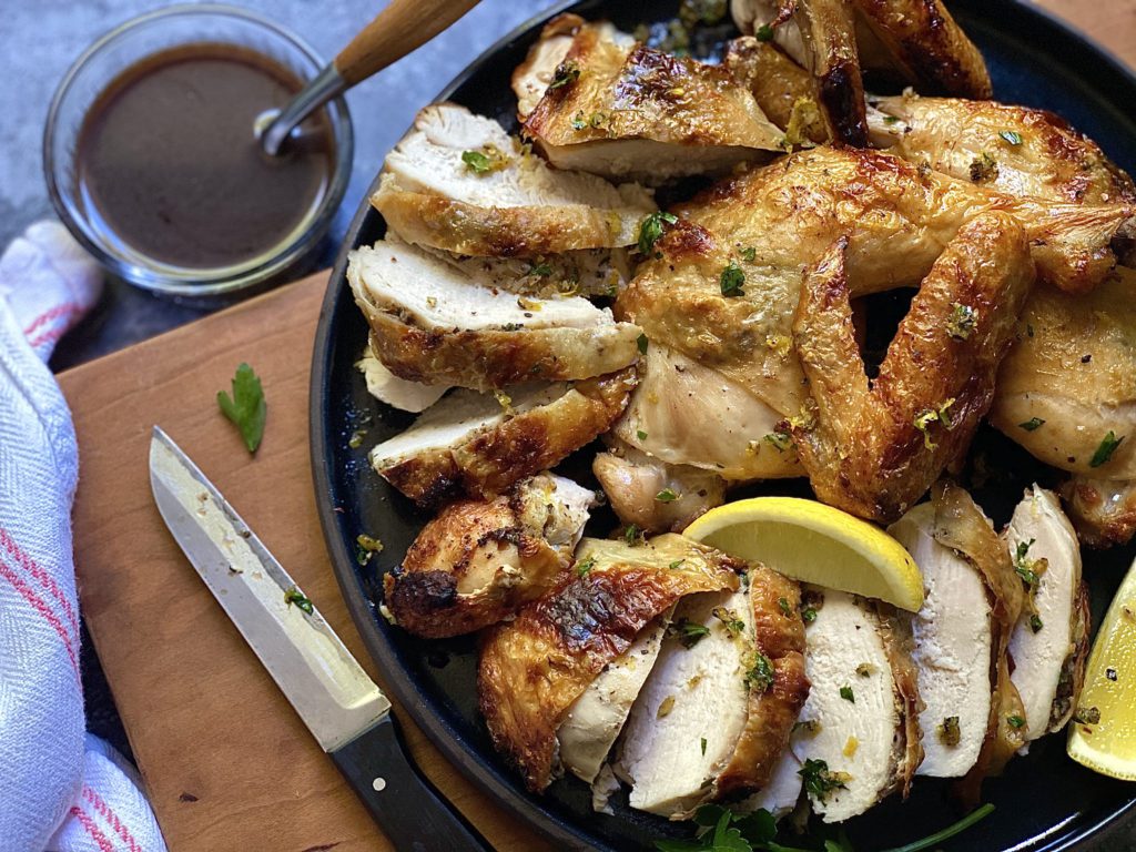 Broiled, Butterflied Chicken Alton Brown