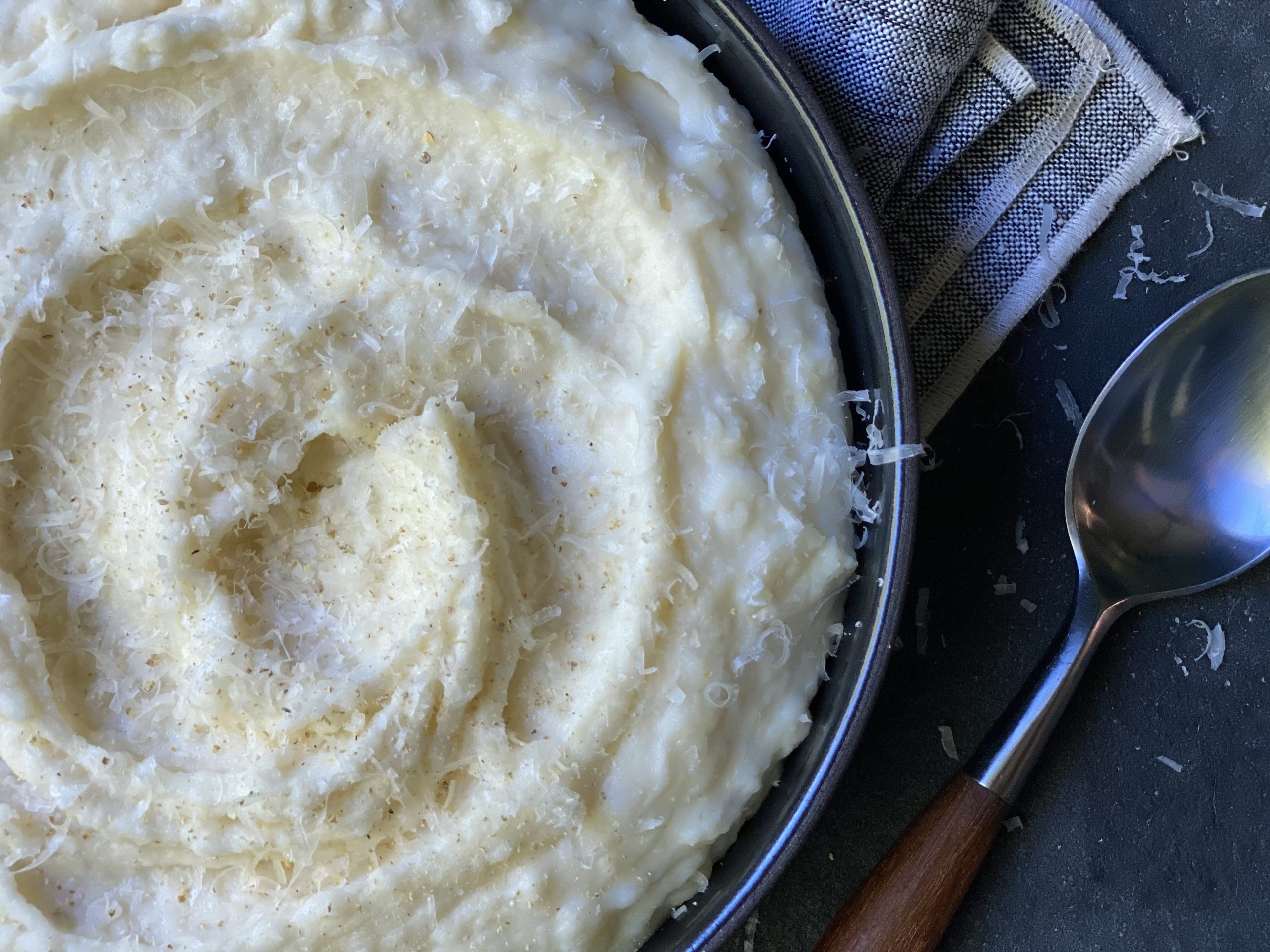 ParmesanGarlic Mashed Potatoes Recipe Alton Brown