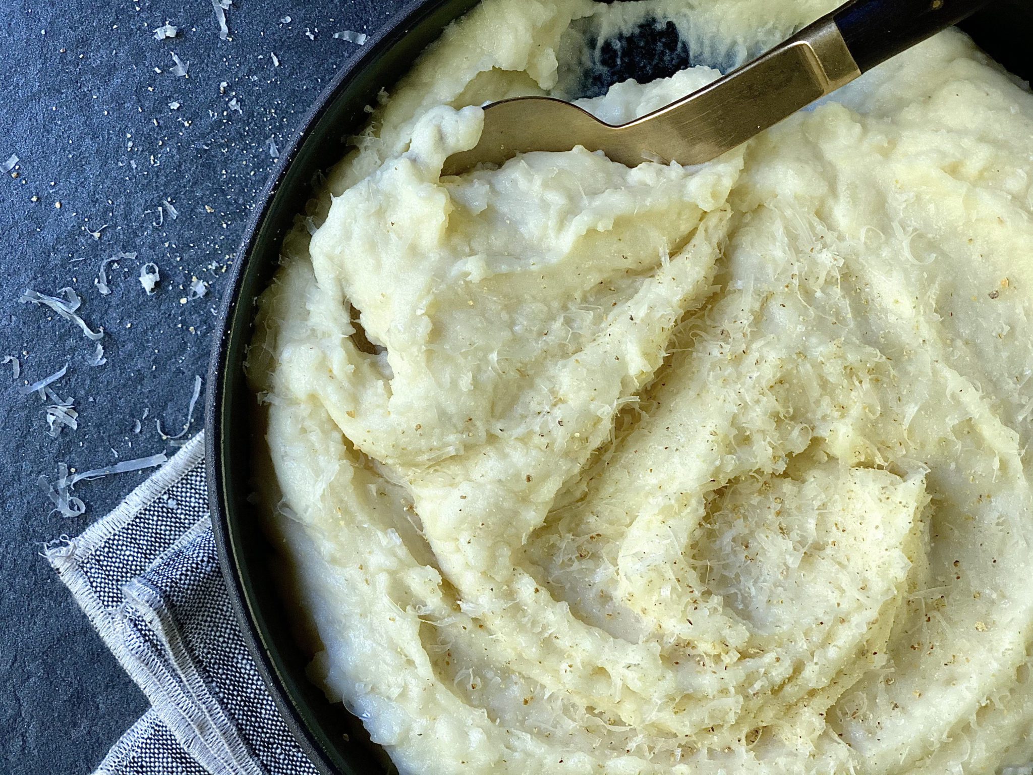 ParmesanGarlic Mashed Potatoes Recipe Alton Brown
