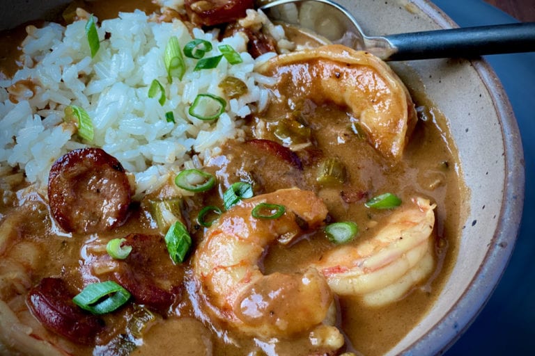 CajunStyle Shrimp Gumbo Recipe Alton Brown