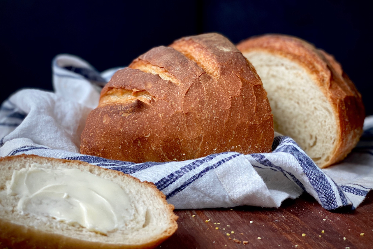 Very Basic Bread StepbyStep Recipe Alton Brown