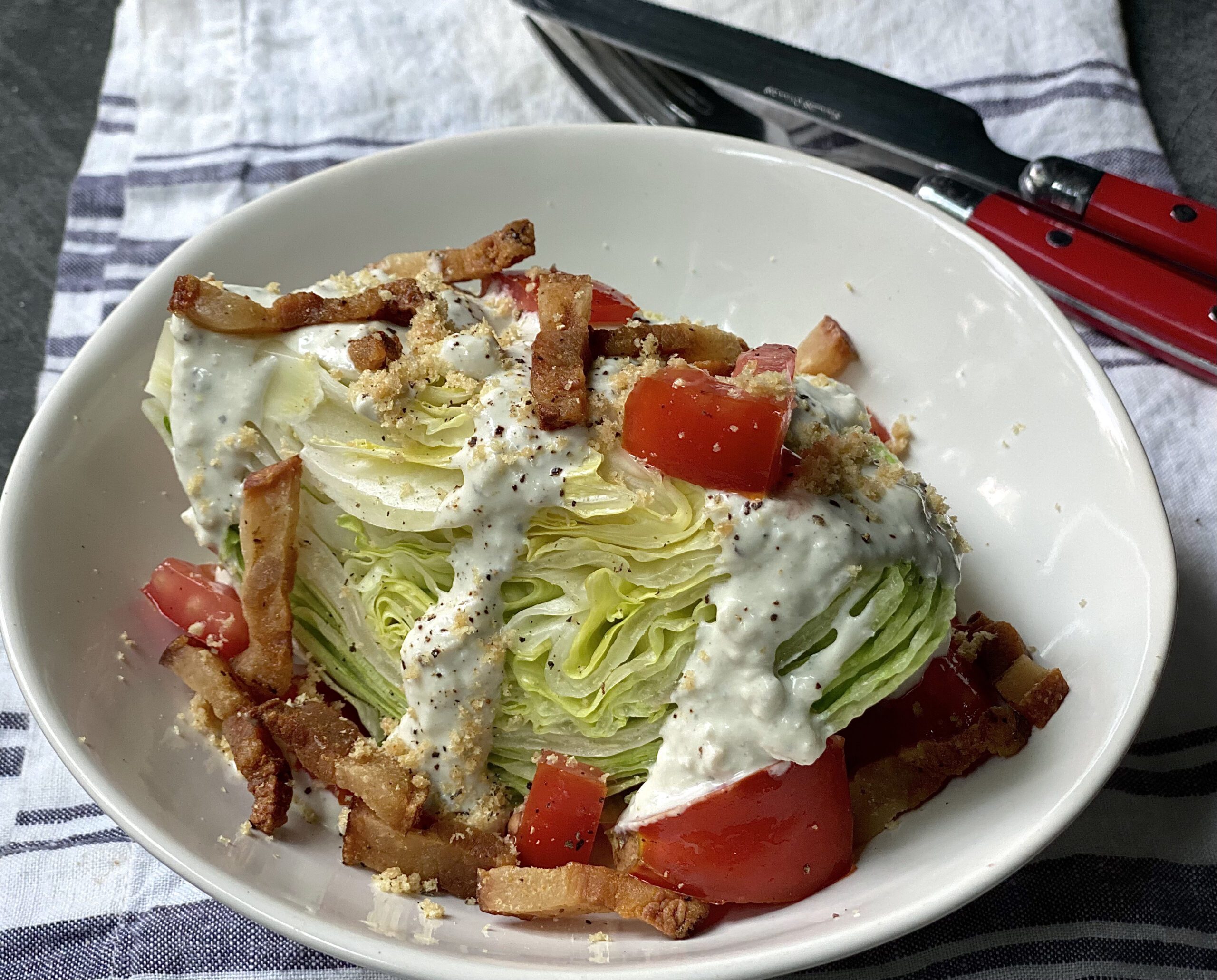 Wedge Salad with Blue Cheese Dressing Alton Brown