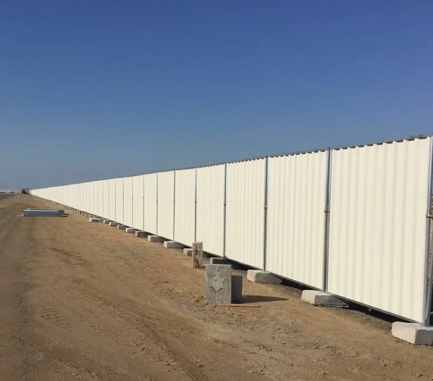 Galvanized Temporary Steel Fence in Dubai Alton Fencing
