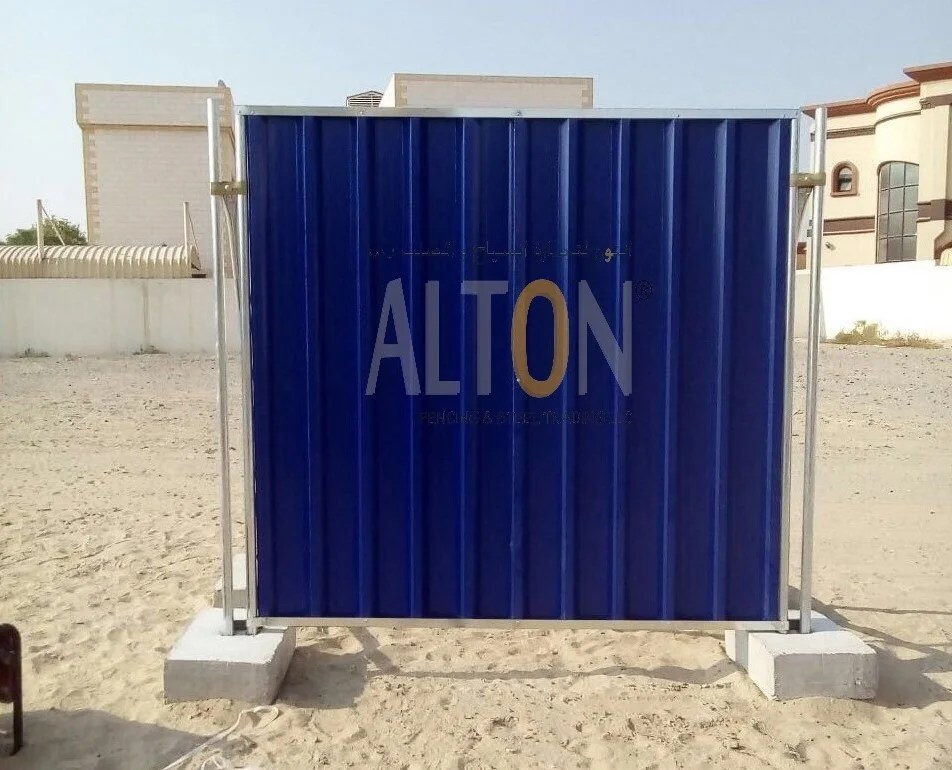 Galvanized Temporary Steel Fence in Dubai Alton Fencing