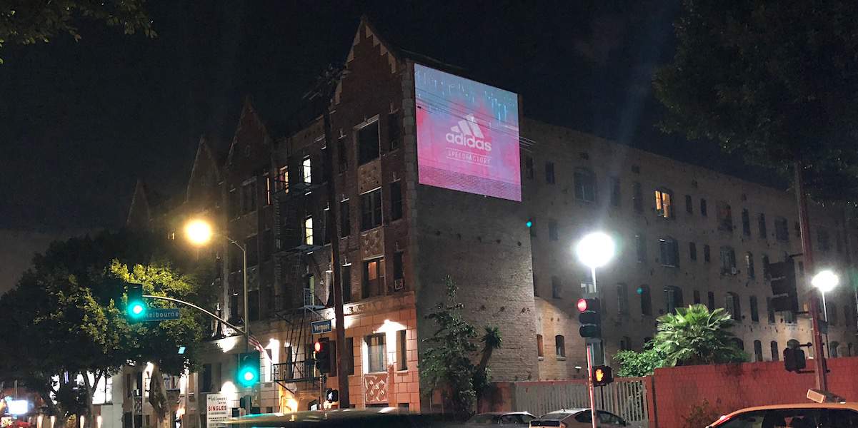 3D Projection Mapping Los Angeles Disappearing.