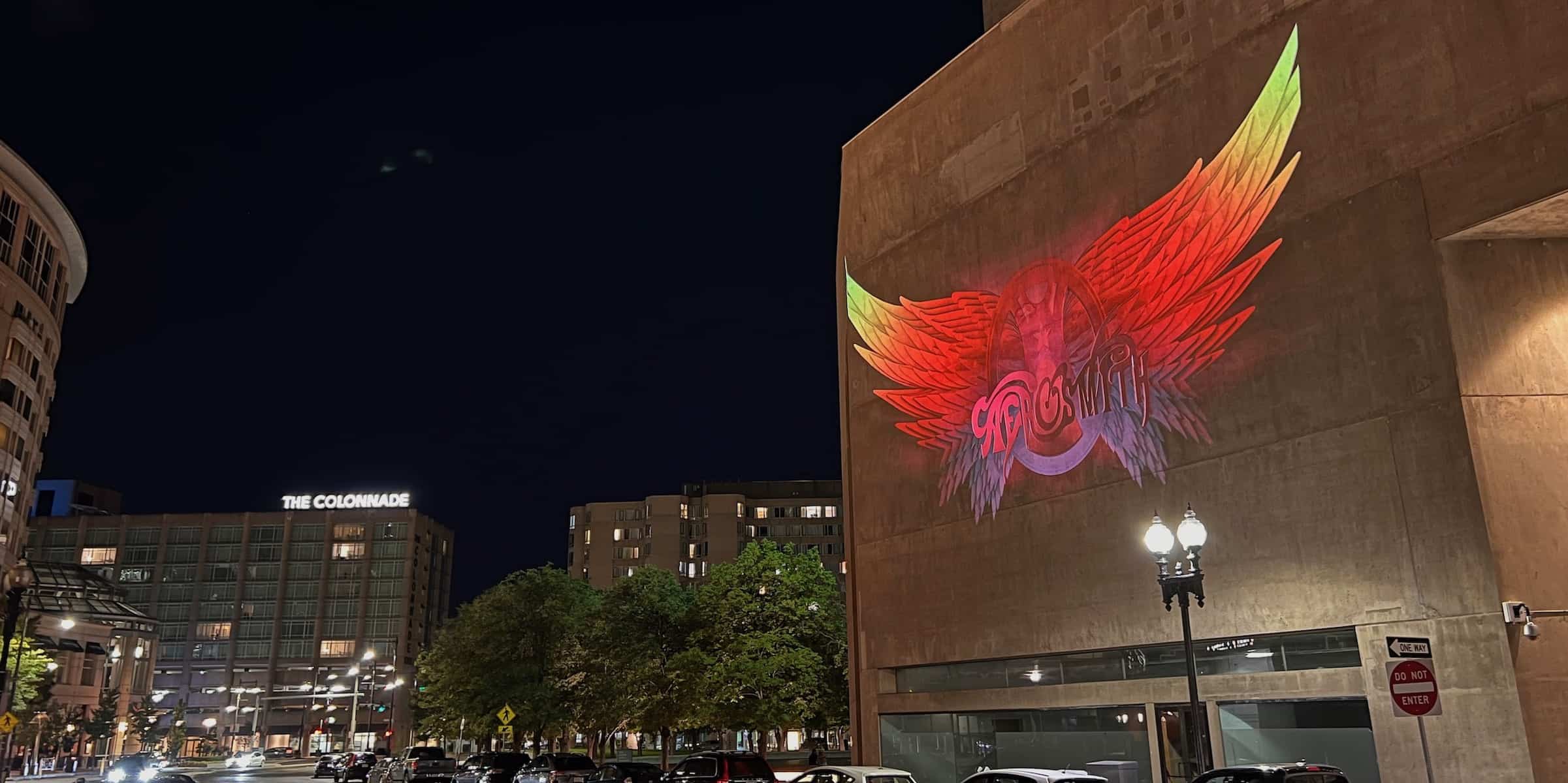 Guerilla Building Projection Advertising ALT Wall Projection LA CHI