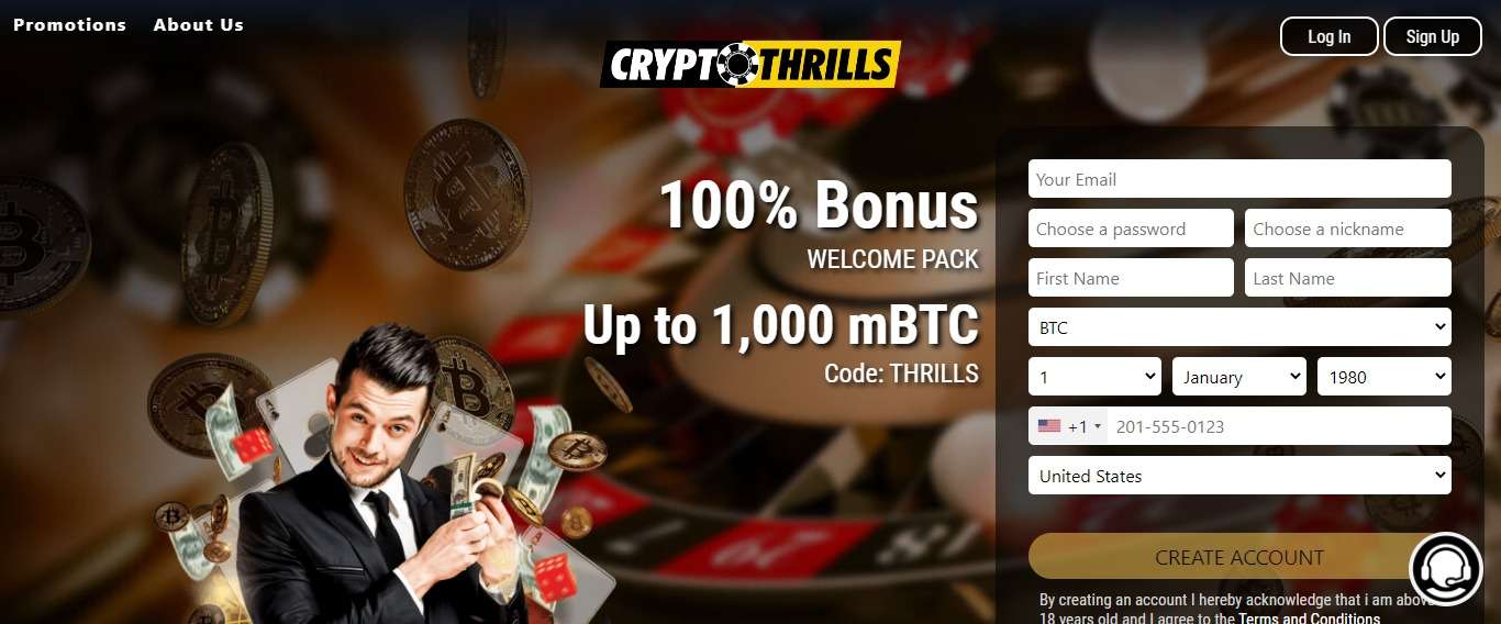 Cryptothrills.io Airdrop Review You will get 3 mBTC.