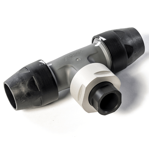 NPT Threaded Reducing Tee Aluminum Air Pipe