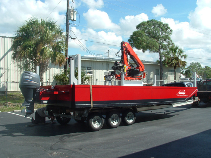 Small Work Boats For Sale Custom Barges Aluminum Barges