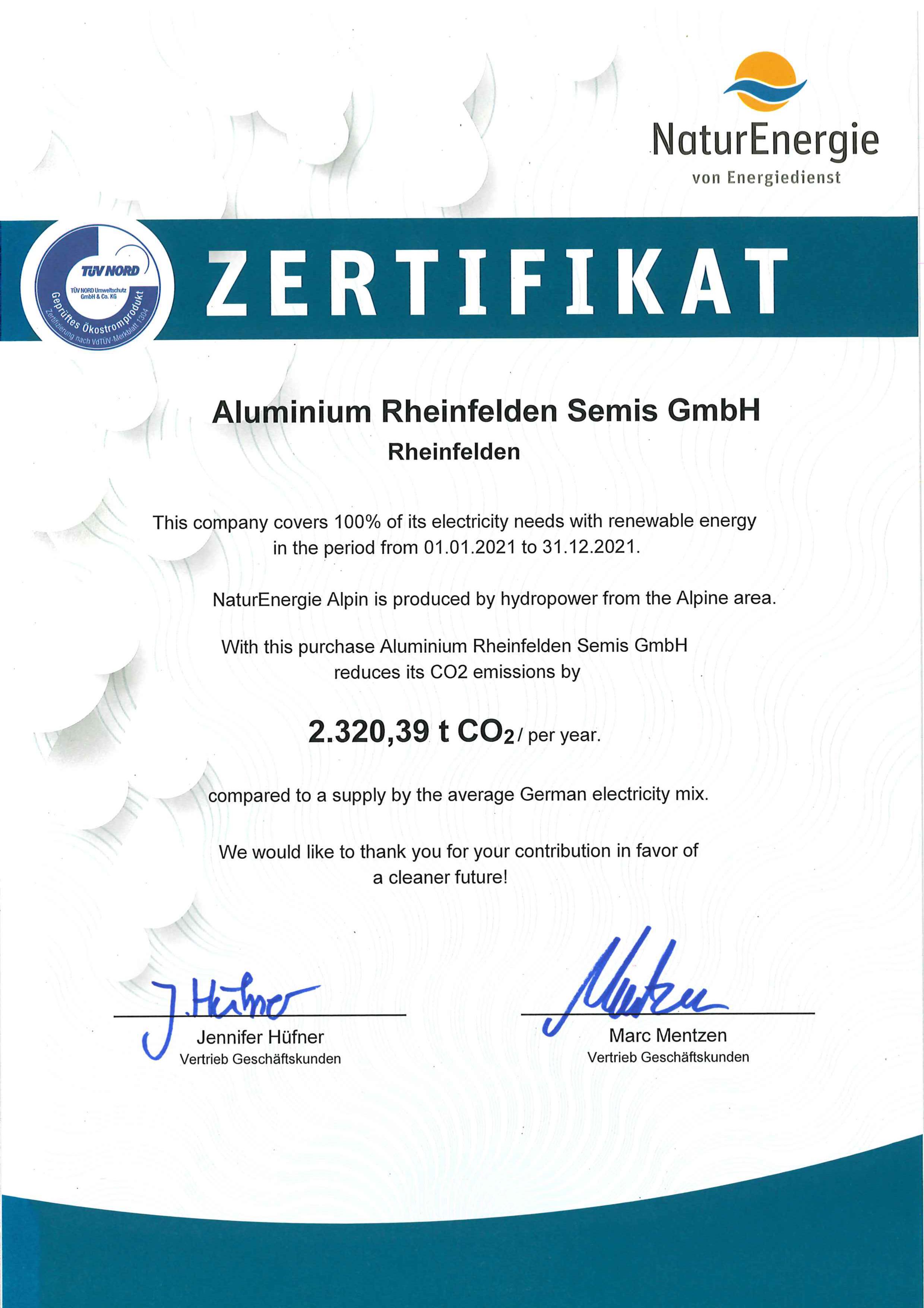 ALUMINIUM RHEINFELDEN GROUP ALU RHEINFELDEN