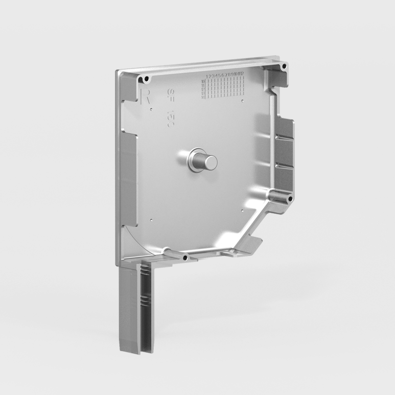 Aluminium and steel side caps for big and heavy rolling doors