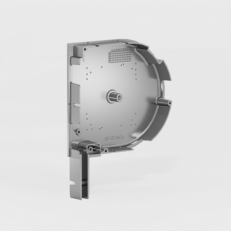 Aluminium and steel side caps for big and heavy rolling doors