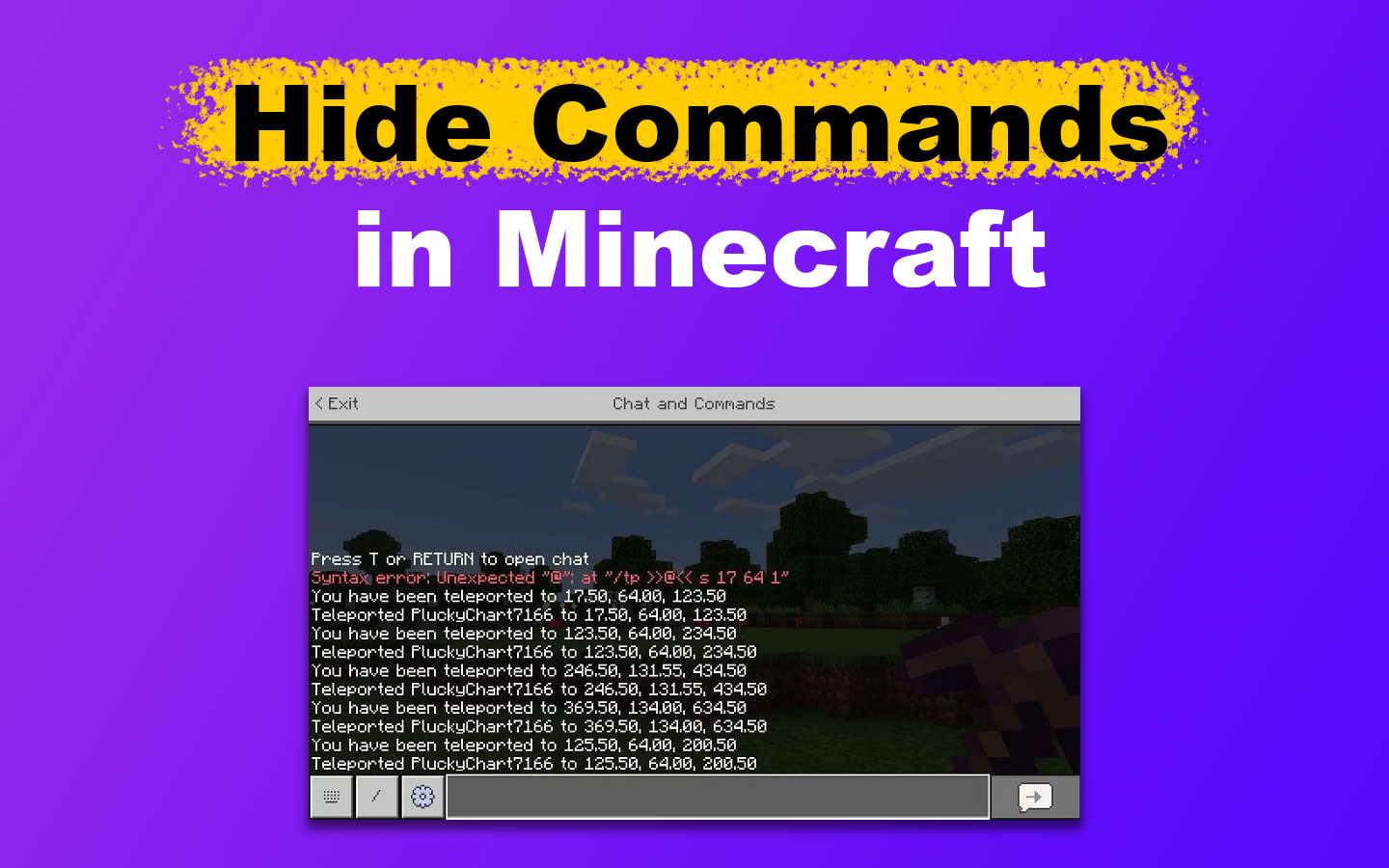 2 Ways to Hide Commands in Minecraft [ Proven Effective] Alvaro Trigo