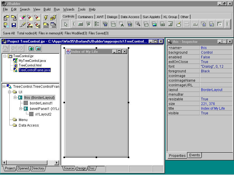 Learn JBuilder JBuilder's TreeControl Component