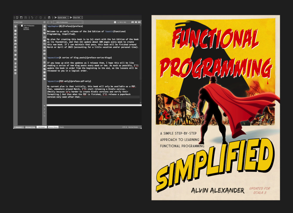 Writing a book in LaTeX (Functional Programming, Simplified