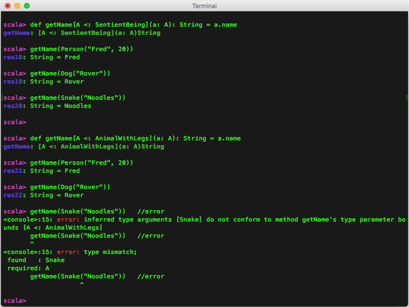 Scala How to define a generic method parameter that must extend a base