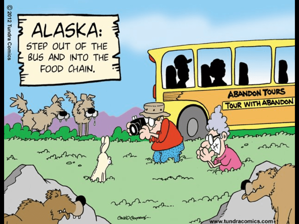 Alaska Step out of the wilderness and into the foodchain