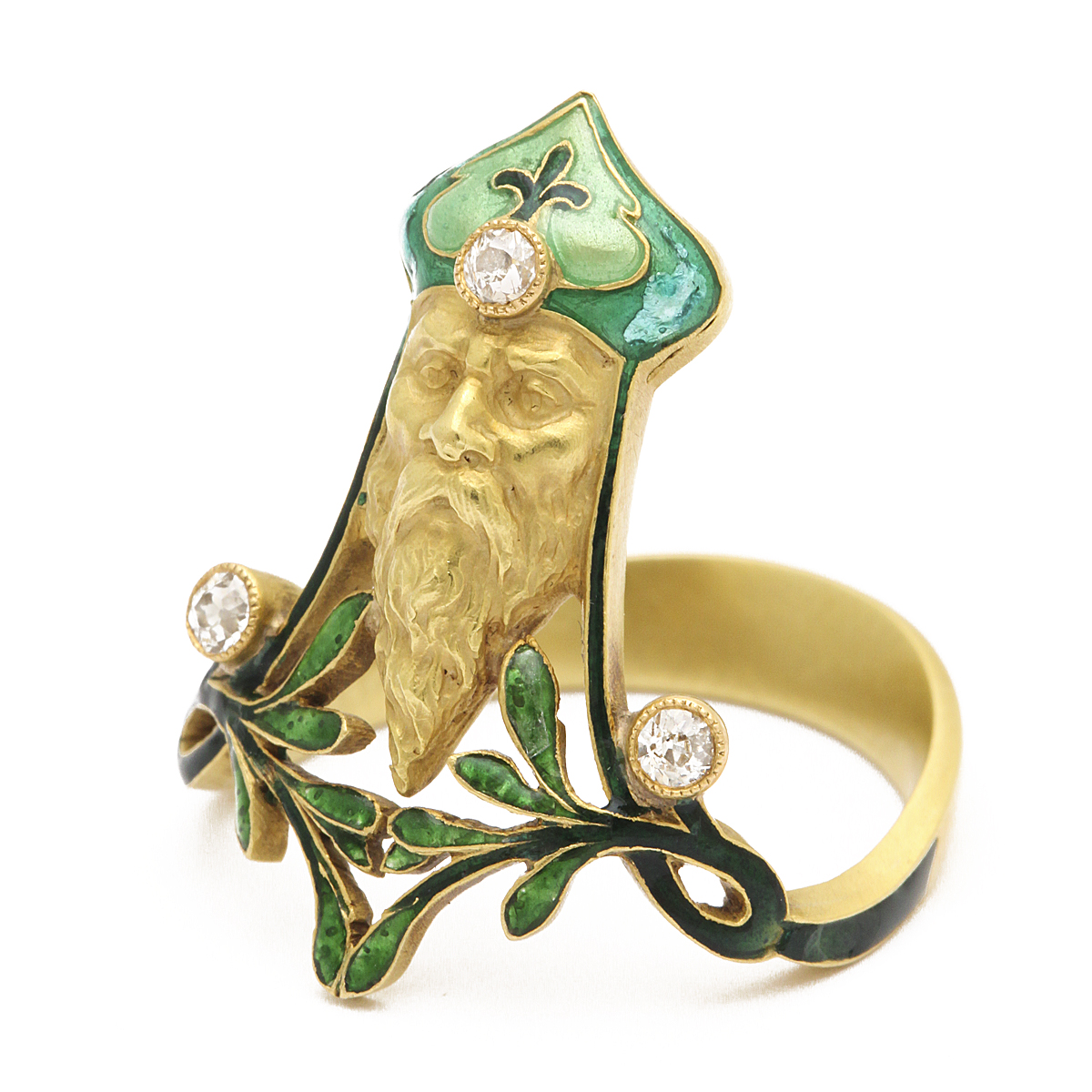 Lalique Art Nouveau Ring A La Vieille Russie FABERGE, Antique Jewelry
