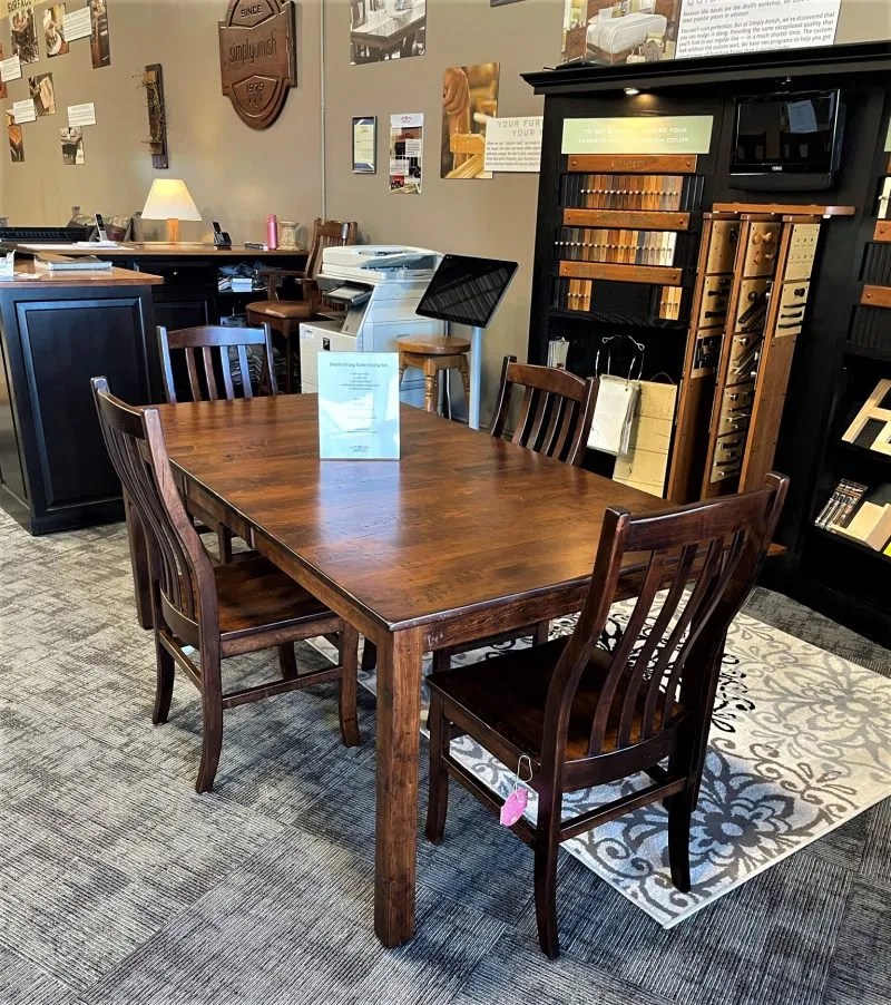 Special Sheffield Dining with Four Chairs Olde World distressing