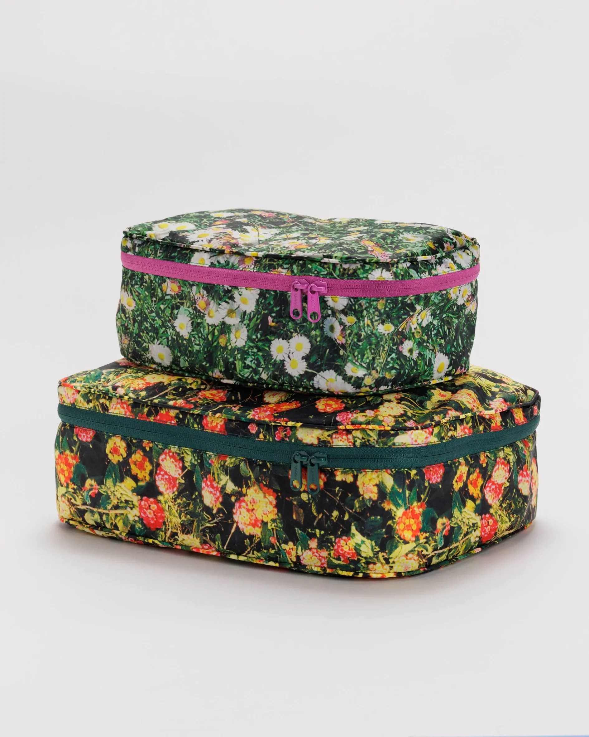 Baggu Packing Cubes Floral P E A C H E S