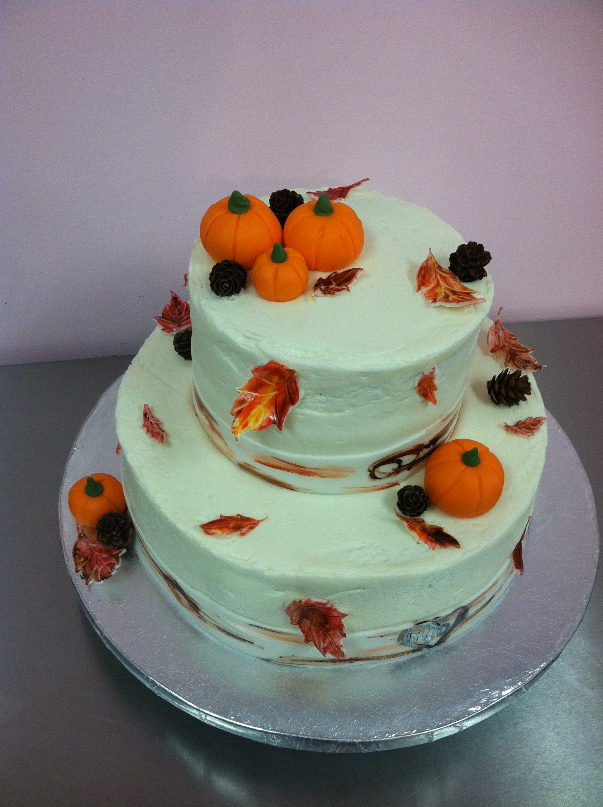 Fall Engagement Cake Alyssas Cakery